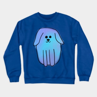 Blue Watercolour Dog Crewneck Sweatshirt